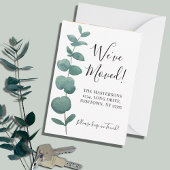 Budget Mini Wir haben Eukalyptus-Ankündigung versc Mitteilungskarte