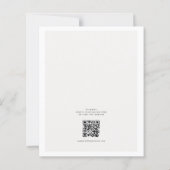 Budget Minimal Beige QR-Code Nichts Überflüssiges (Rückseite)