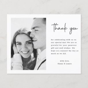 Budget Minimal Custom Foto Hochzeit Vielen Dank