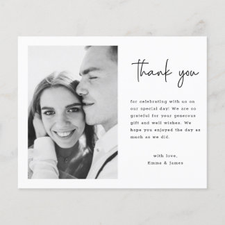 Budget Minimal Custom Foto Hochzeit Vielen Dank