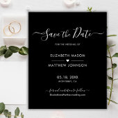 Budget Minimal Elegantes Script Save the Date schw