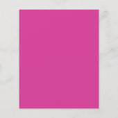 Budget Minimal Fuchsia Script Brautparty Einladung (Rückseite)