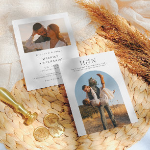 Budget Minimal Initials Boho Arch 2 Foto Hochzeit