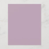 Budget Minimal Lilac Script Brautparty Einladung (Rückseite)