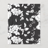 Budget Minimal Schwarz/Weiß-Schrift Save the Date (Rückseite)