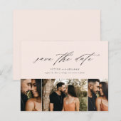 Budget Minimal Script 3 Foto Save The Date (Vorne/Hinten)