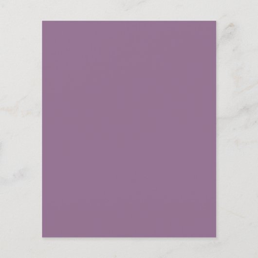 Budget Minimal Script Mauve Wedding Einladung (Rückseite)