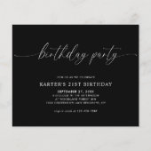 BUDGET Minimal Script Schwarz-weiß Erwachsene Gebu (Vorderseite)