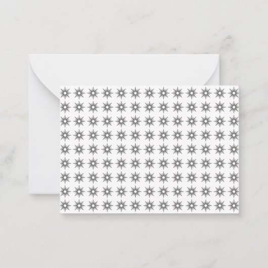 Budget Minimal Silver Snowflake Familienunternehme Mitteilungskarte (Rückseite)