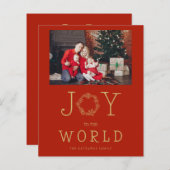 Budget Minimal Snowflakes Joy To The World (Vorne/Hinten)