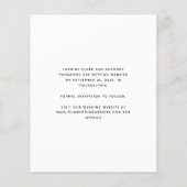 Budget Minimale Foto-Bogenschrift Save the Date (Rückseite)