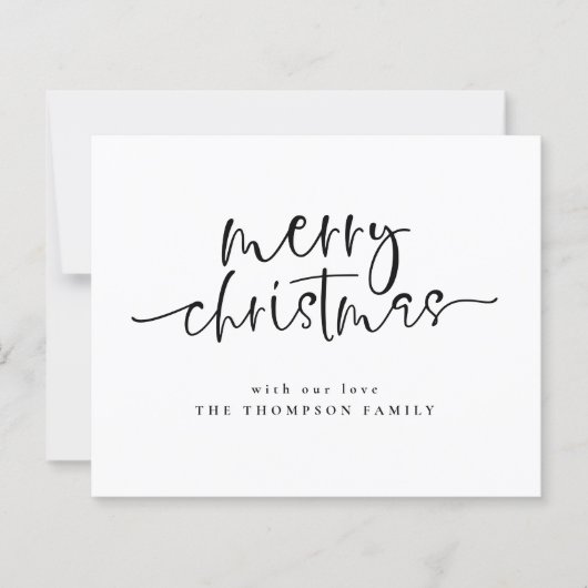 Budget Minimale Skripte Frohe Weihnachtskarte (Vorderseite)