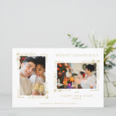 Budget Minimalist Christmas Snowflakes 2 Photos (Stehend Vorderseite)