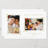 Budget Minimalist Christmas Snowflakes 2 Photos (Vorne/Hinten)