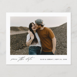 Budget-Minimalist-Foto-Hochzeit-Einladung zum Spei