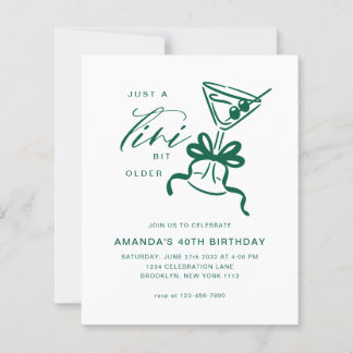 BUDGET Minimalist Martini Grün Geburtstag 