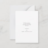 BUDGET Minimalist Merry Christmas Family Photo Mitteilungskarte (Rückseite)