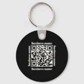 budget minimalist QR Code Business Keychain Schlüsselanhänger (Vorderseite)