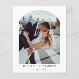 Budget Minimalistisch Arch Foto Danke Karte