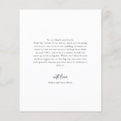 Budget Minimalistisch Arch Foto Danke Karte (Hinten)