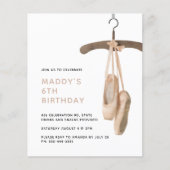 Budget Minimalistisch Ballet Ballerina 6. Geburtst (Vorderseite)