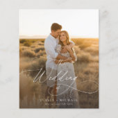 Budget Minimalistisch Boho Foto Wedites (Vorderseite)