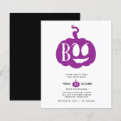 BUDGET Minimalistisch BOO Halloween-Bash-Party (Vorne/Hinten)