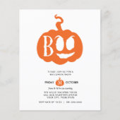 BUDGET Minimalistisch BOO Halloween-Bash-Party (Vorderseite)