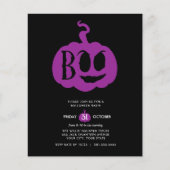 BUDGET Minimalistisch BOO Halloween-Bash-Party (Vorderseite)