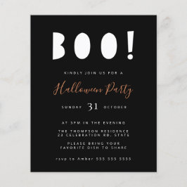 Budget Minimalistisch Boo Halloween Black Party Ei