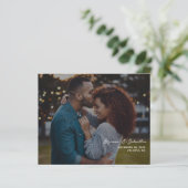Budget Minimalistisch Chic Foto H Save the Date 2B (Stehend Vorderseite)