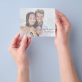 Budget Minimalistisch Chic Foto H Save the Date 2W Flyer (Gruppe)