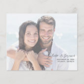Budget Minimalistisch Chic Foto H Save the Date 2W Flyer (Vorne)