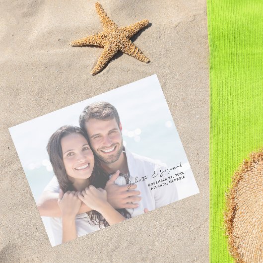 Budget Minimalistisch Chic Foto H Save the Date 2W Flyer
