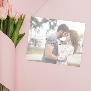 Budget Minimalistisch Chic Foto H Save the Date Flyer