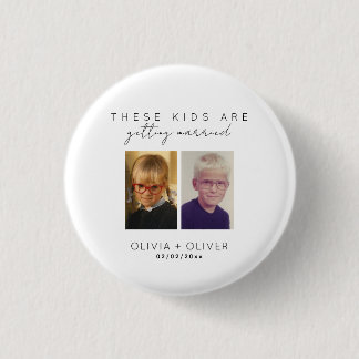 Budget, minimalistisch, diese Kinder heiraten Button