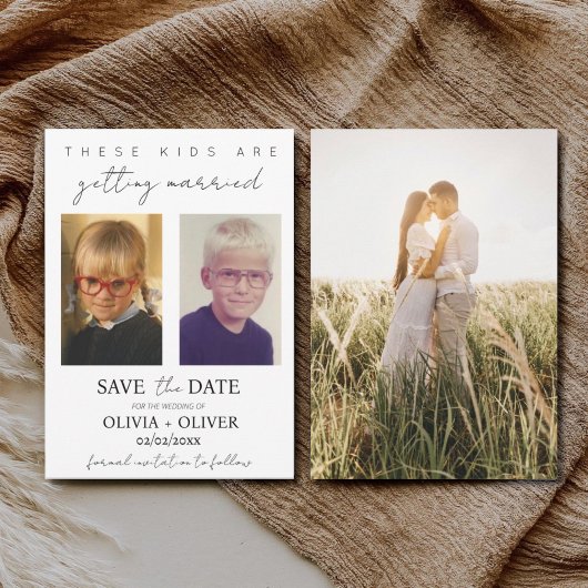 Budget, minimalistisch diese Kinder heiraten Save The Date