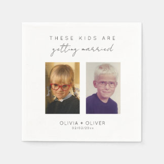 Budget, minimalistisch, diese Kinder heiraten Serviette