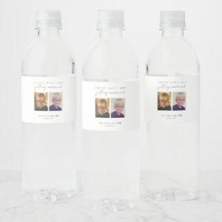 Budget, minimalistisch, diese Kinder heiraten Wasserflaschenetikett