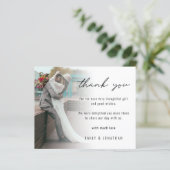 Budget Minimalistisch Fügen Sie Ihr Foto Hochzeit  (Stehend Vorderseite)