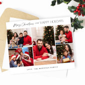 Budget Minimalistisch fünf Foto frohe Weihnachten