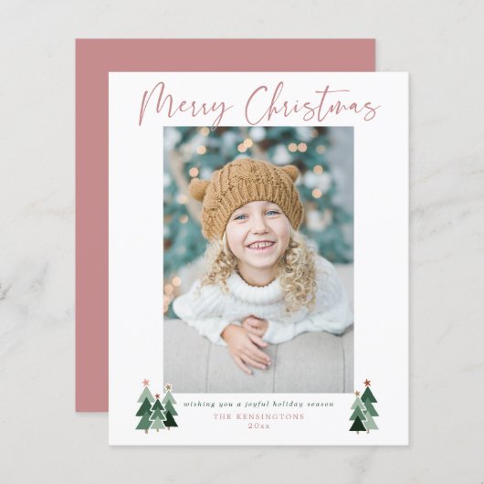 Budget Minimalistisch Moderner Weihnachtsfeiertag (Vorne/Hinten)