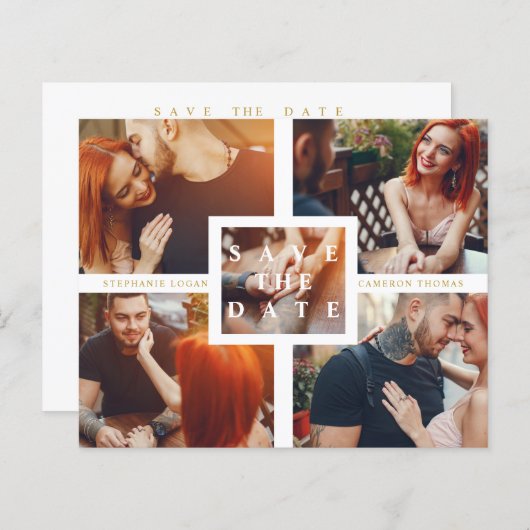 Budget Minimalistisch Modernes Collage 5 kundenspe (Vorne/Hinten)