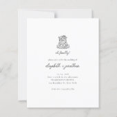 Budget Minimalistisch Oh Script Wedding (Vorderseite)