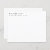 Budget Minimalistisch Stilvolle Clean Black Note C (Vorne/Hinten)