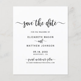 Budget Minimalistisch Stilvolle Schrift Save the D