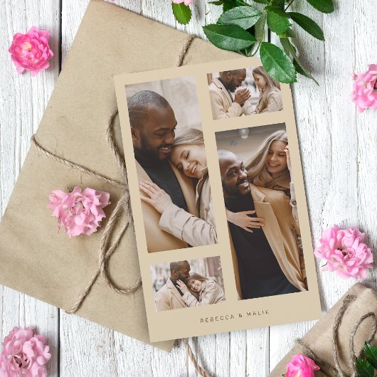 Budget Minimalistisch Trendy Collage Wedding 4 Fot