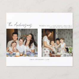 Budget Minimalistisch Weihnachts-Weihnachtsfoto-Ca Flyer