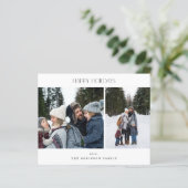 Budget Minimalistisch zwei Foto glückliche Ferien (Stehend Vorderseite)