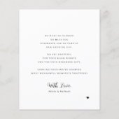 Budget minimalistische Foto Hochzeit danke Ihnen K Flyer (Hinten)